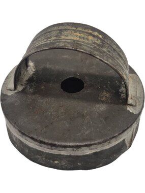 Vintage Tin Metal Biscuit Cutter Donut Bagel Strapped Handle Rustic Round Shape